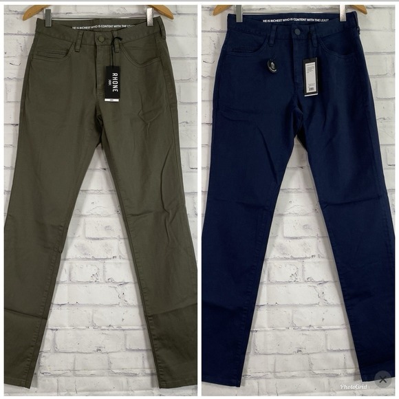 RHONE Other - Rhone Pants Men's 28x33 Long Chino Everyday Twill Five Pocket Slim Bundle NWT